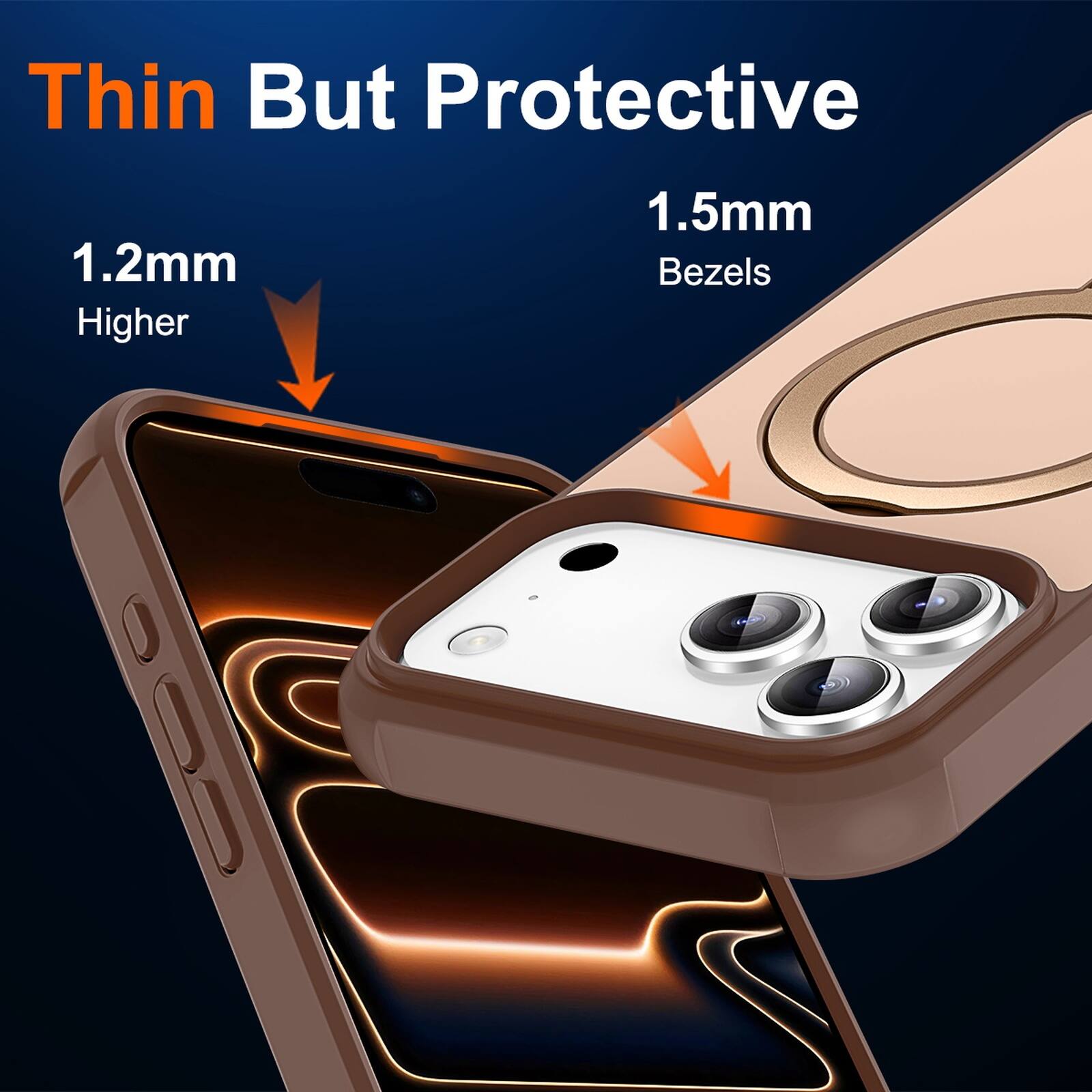 Thin But Protective  
1.2mm Higher  
1.5mm Bezels