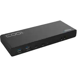 CODi - Centro1200 Dual 4K Universal USB-C Docking Station - Connect two 4K monitors and multiple devices-features HDMI