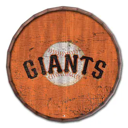 Fan Creations - San Francisco Giants 24" Cracked Color Barrel Top Sign - Multicolor