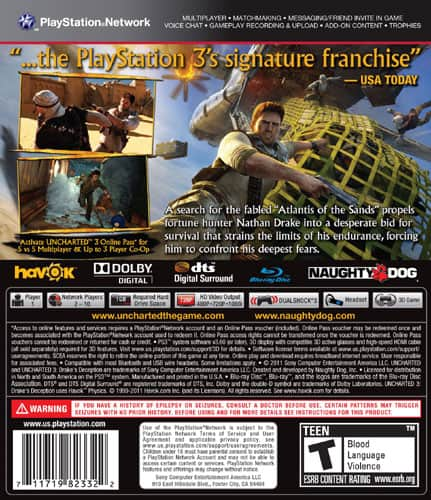 Best Buy: Sony PlayStation 3 (250GB) Uncharted 3: Game of the Year Bundle  99106