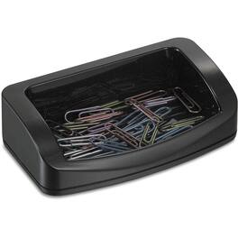 Officemate - 2200 Series Business Card/Clip Holder 1.4" x 7.8" x 3" Plastic - Black