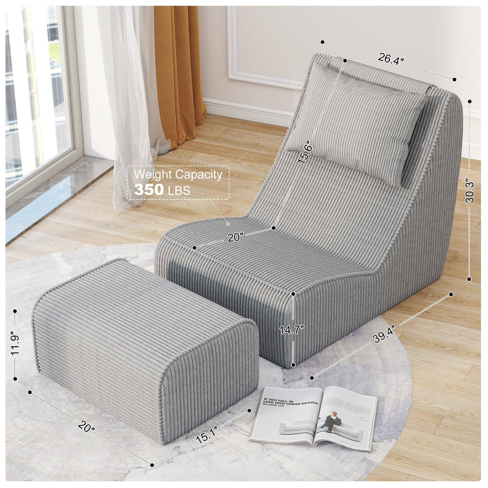 26.4" Weight Capacity 350 LBS 15.6" 30.3" 20" 11.9" 14.7" 39.4"