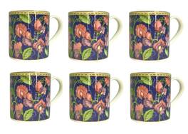 Jiallo - Roy Kirkham THE CLASSIC COLLECTION FLORAL SCENTS LARCH MUGS - SWEET PEA - Set of 6, Bone China Made in England - Mutli color