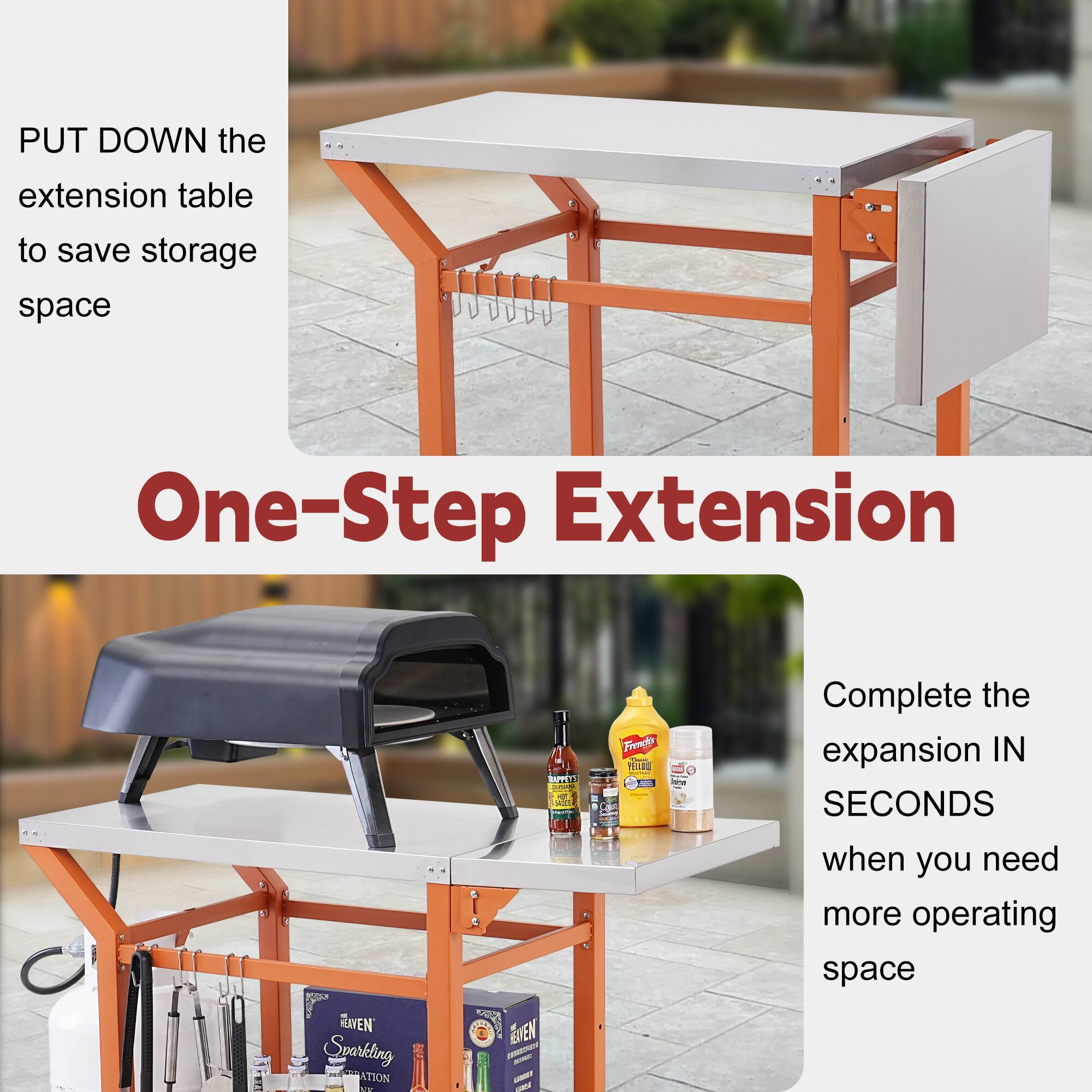 PUT DOWN the extension table to save storage space

One-Step Extension

Complete the expansion IN SECONDS when you need more operating space