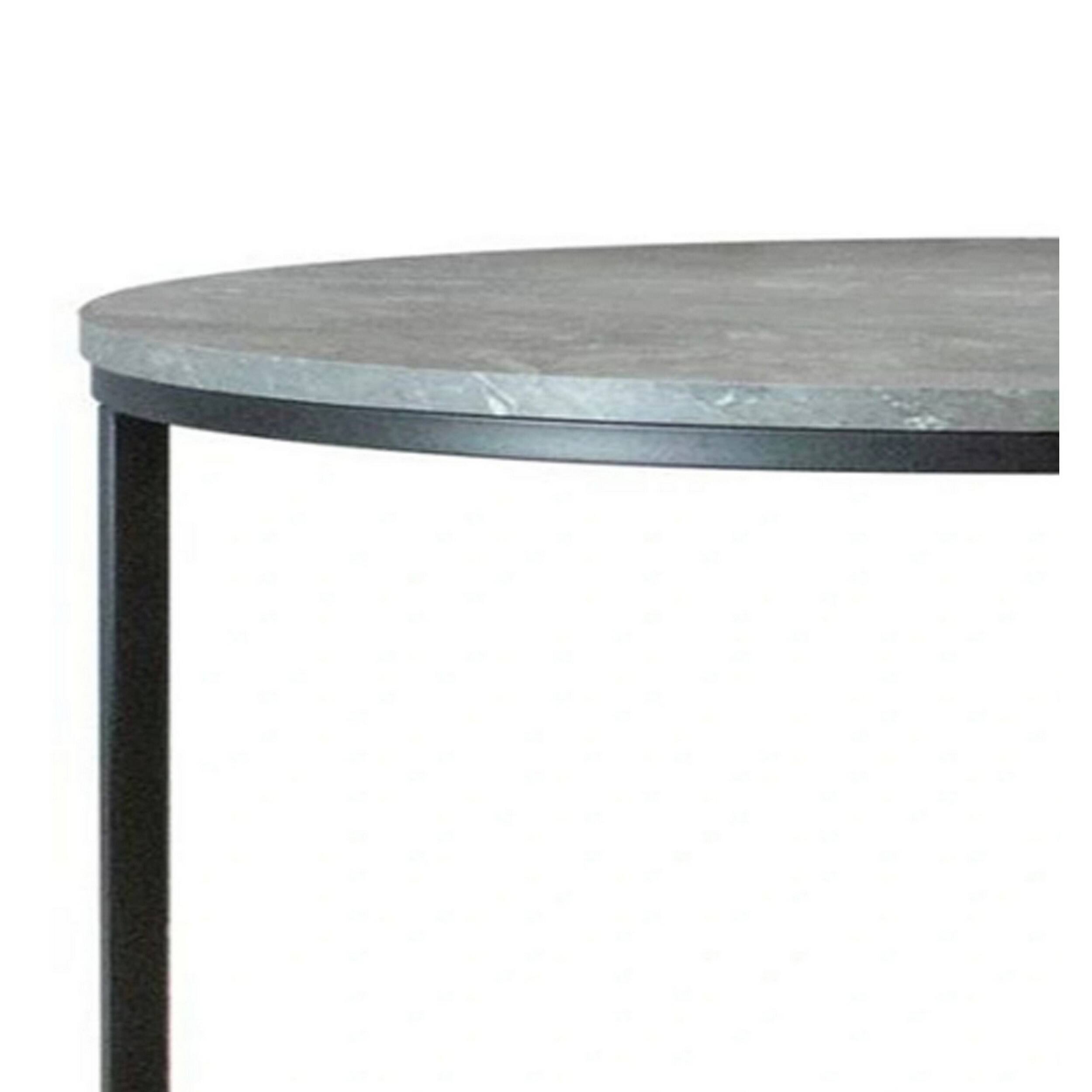Left. Manhattan Lane - 47 Inch Modern Rectangular Coffee Table, Single Shelf, Wood Grain - Gray.