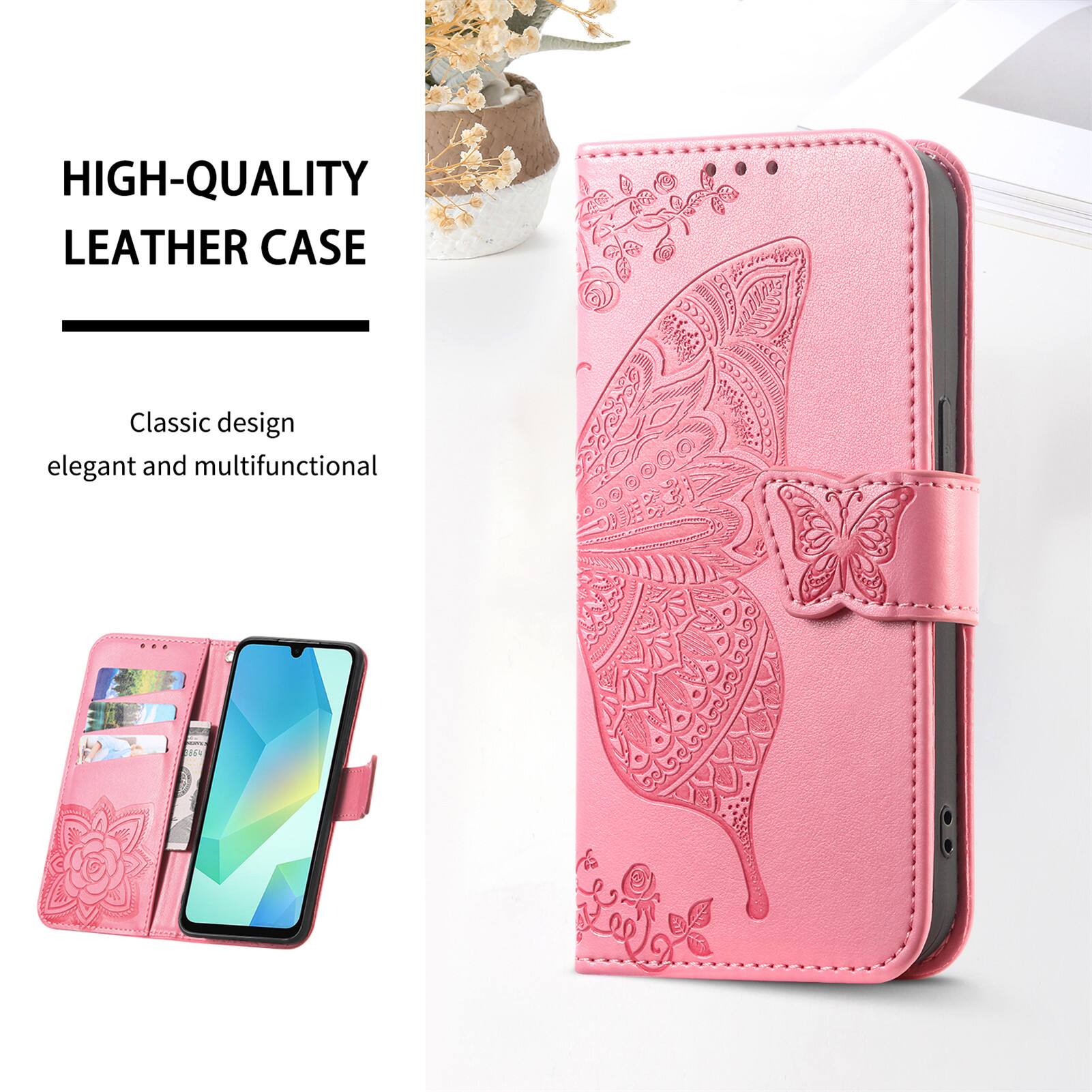 HIGH-QUALITY LEATHER CASE

Classic design elegant and multifunctional