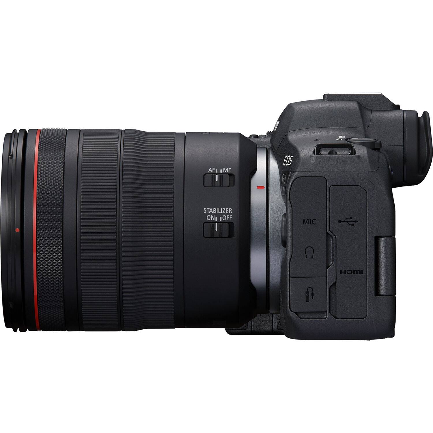 AF, MF, EOS 6, STABILIZER ON/OFF, MIC