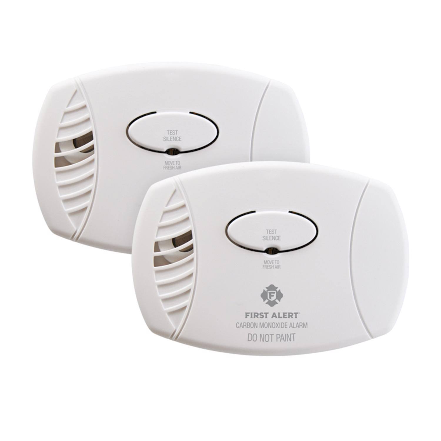 TEST SILENCE  
MOVE TO FRESH AIR  

FIRST ALERT  
CARBON MONOXIDE ALARM  

DO NOT PAINT