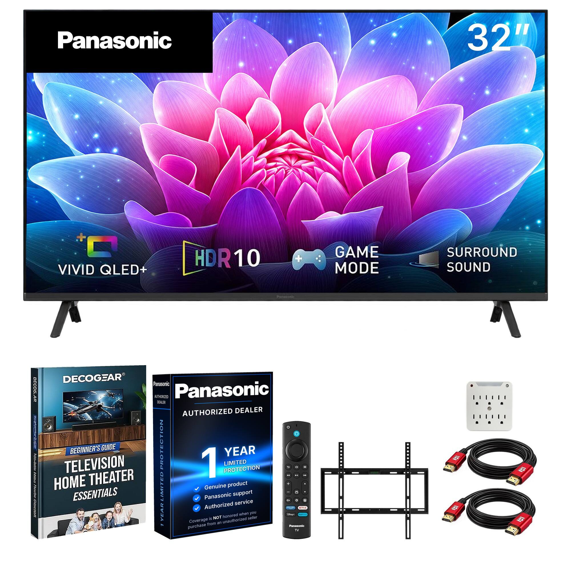 Panasonic  
32"  
+ VIVID QLED+  
HDR10  
GAME MODE  
SURROUND SOUND  

DECOGEAR IIIIIIIIIIII Nature  
DECOGEAR Parassonic AUTHORED Panasonic DELLER AUTHORIZED DEALER HOME TELEVISION BEGINNER'S THEATER GUNDE PROTECTION IMITED 1 Genuine PROTECTION LIMITED YEAR product ESSENTIALS Panasonic support Authorized service - YEAR purchase Coverage from 8 NOT at unauthorized honored when seller you - Aummends, N  
0  
3