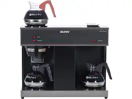 BUNN - VPS 12-Cups Pourover Coffee Brewer w/ 3 Warming Stations - Black