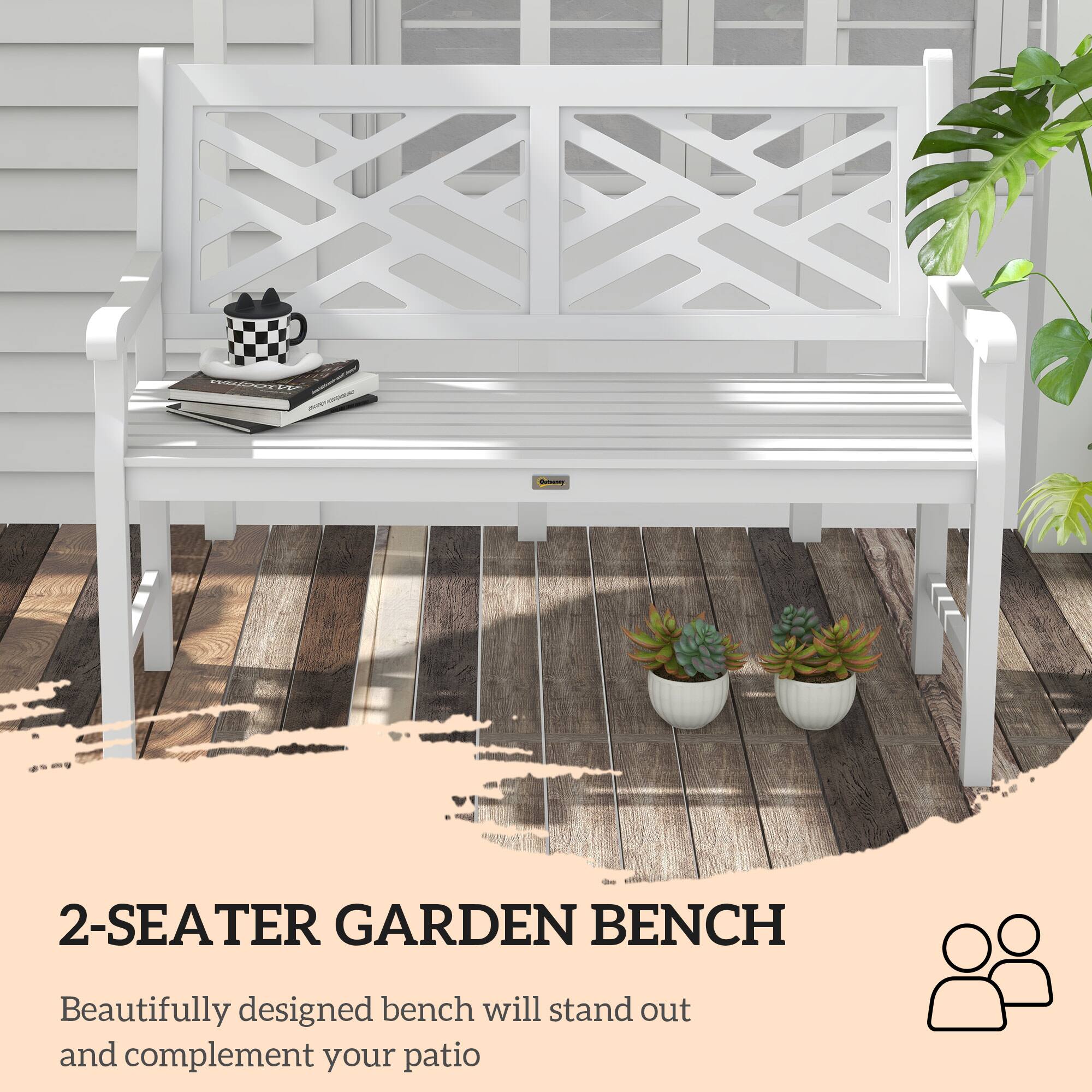 2-SEATER GARDEN BENCH

Beautifully designed bench will stand out and complement your patio