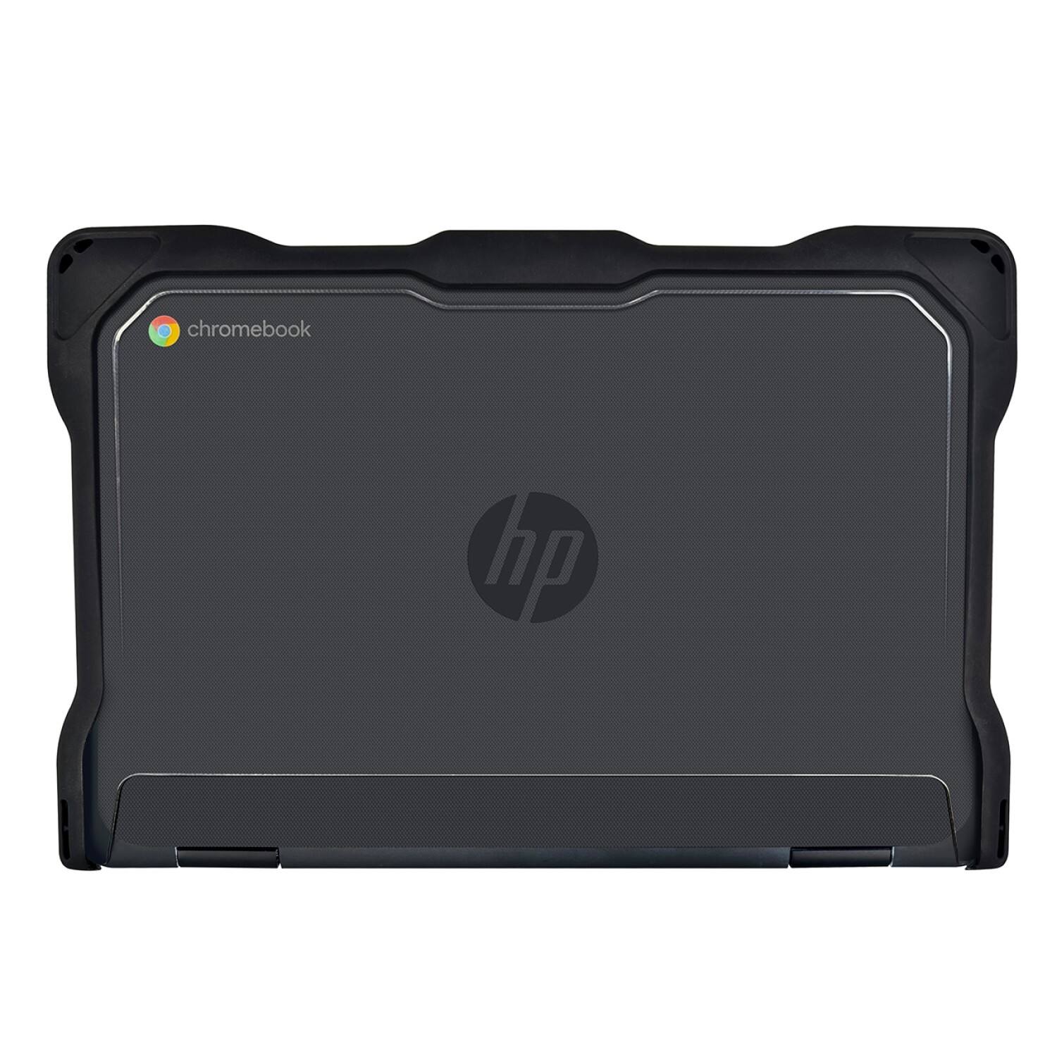 Front. SaharaCase - HP Fortis x360 11 Chromebook (2in1) G3,G4,G5 EE Case | Ultra Shield Design | Shock-Absorbing Corners | Venture Series - Clear/Black.