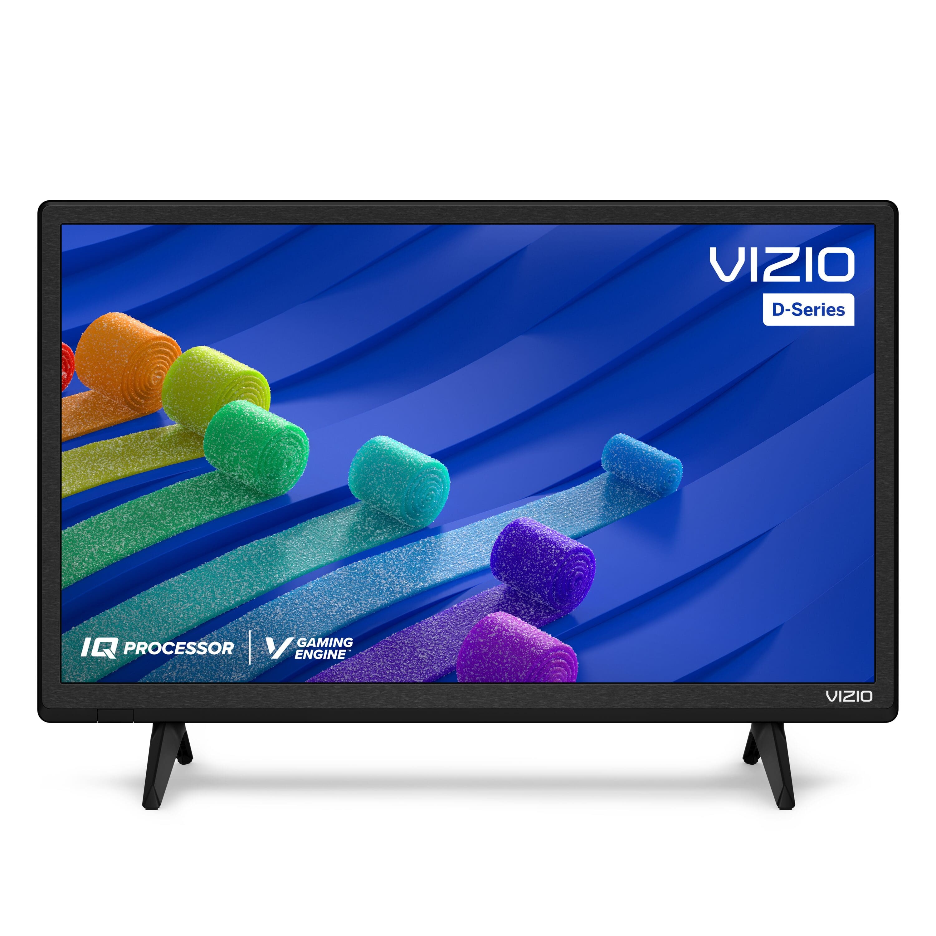 Angle. VIZIO - 24" Class D-Series LED 720P Smart TV - Black.