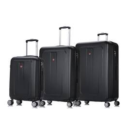 DUKAP - Crypto Lightweight Hardside 3 Piece Luggage Set 20"/28"/32" - Black