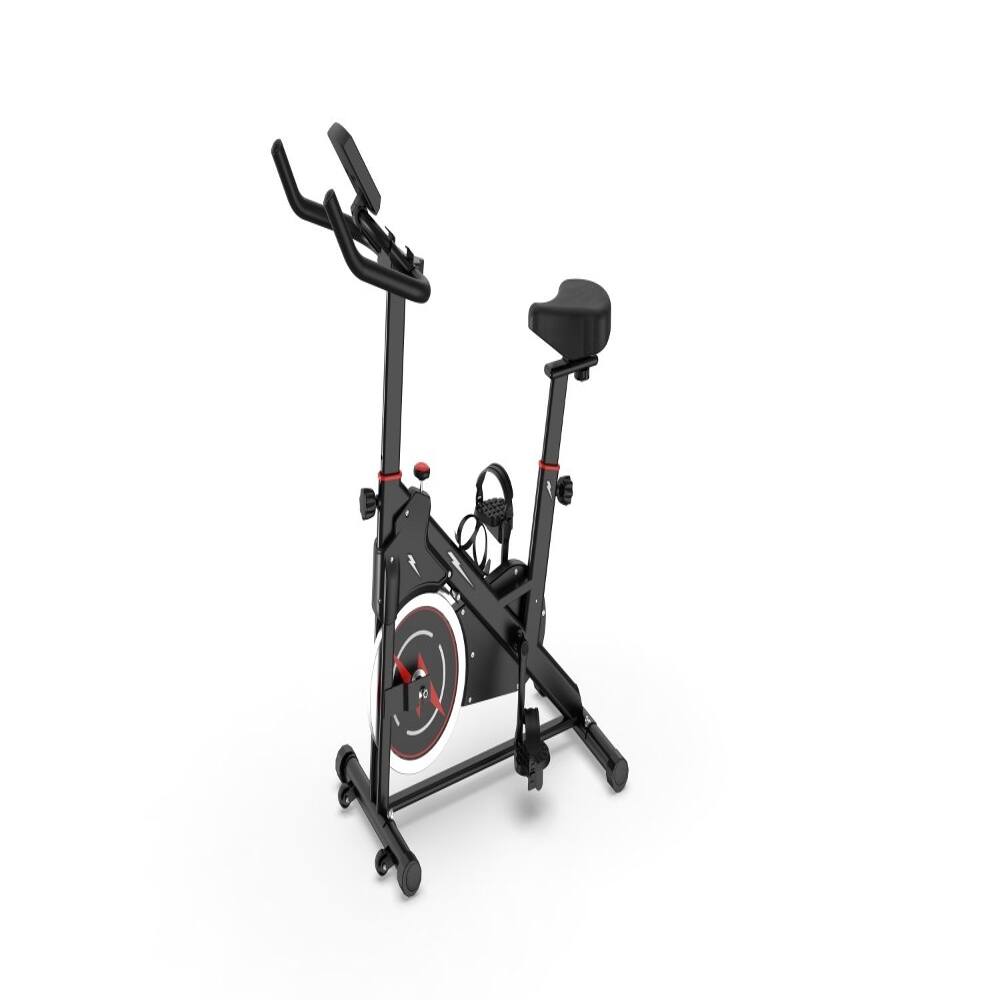 Alt View 10. Loheer - Loheer Indoor Exercise Bike Stationary Bike with Monitor Adjustable Resistance Padded Seat and Handlebars for Home - Black.