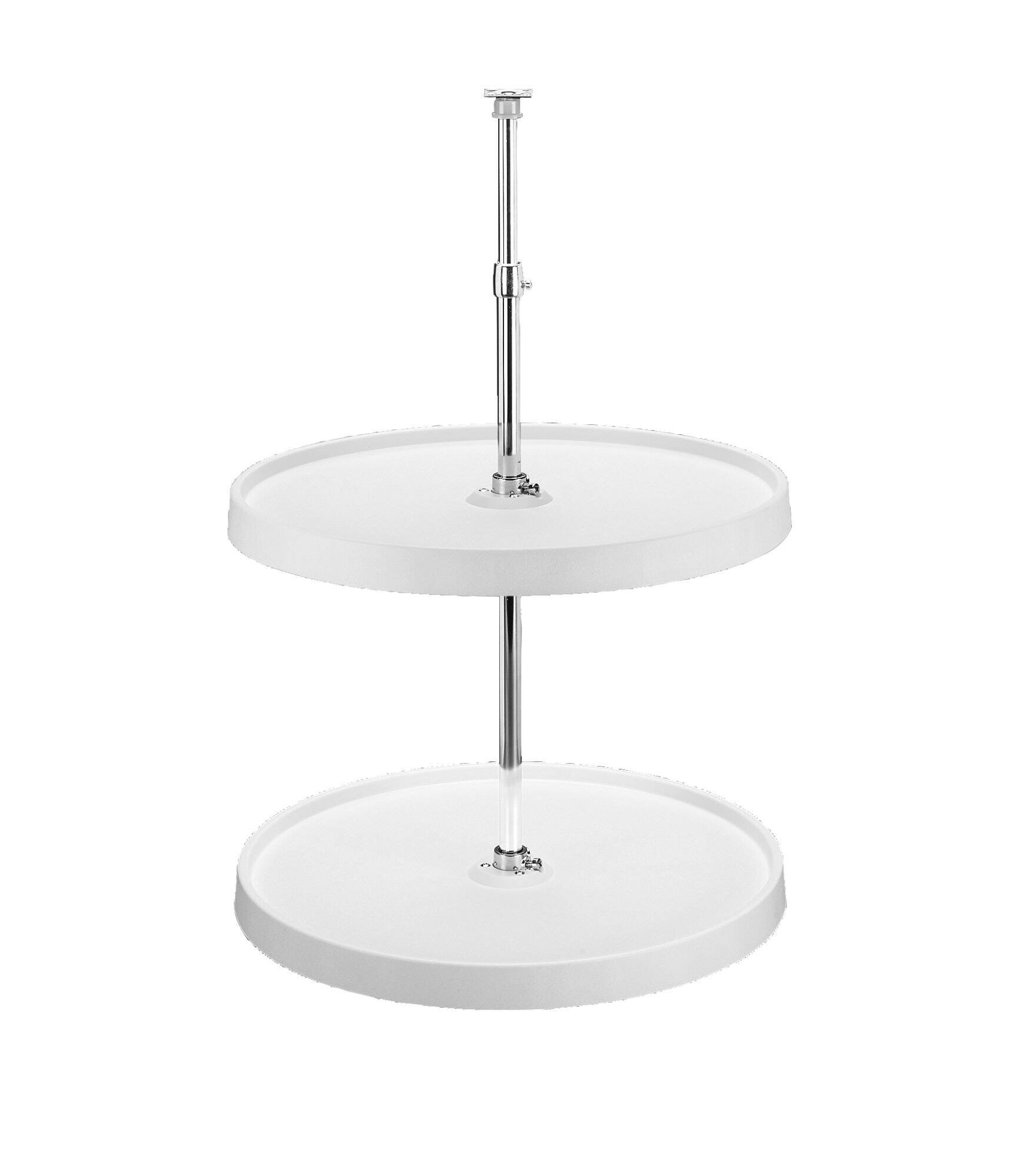 Alt View 7. Rev-A-Shelf - Rev-A-Shelf 18'' Lazy Susan Full-Circle Polymer 2-Shelf, White, 6012-18-11-52 - White.