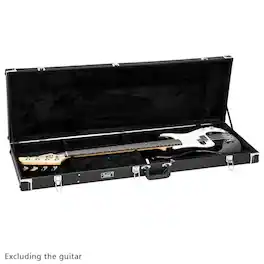 Winado - Electric Bass Guitar Hard Case, Wooden Hard-Shell Protective 46" Bass Guitar Carrying Case with Lock Latch
