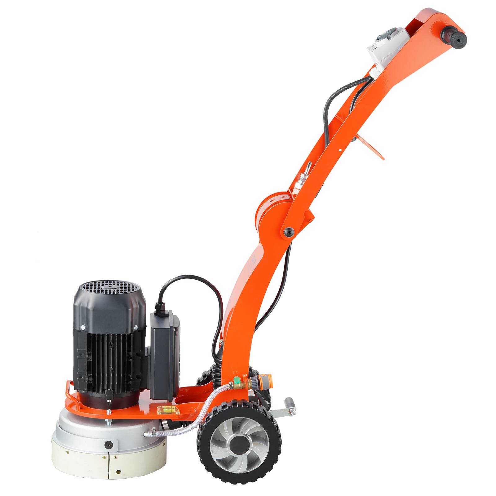 Alt View 5. VEVOR - Electric Concrete Floor Grinder 10" Walk-Behind Grinder 1.7HP Concrete Floor Polisher, 1300W Grinding Machine - Orange.