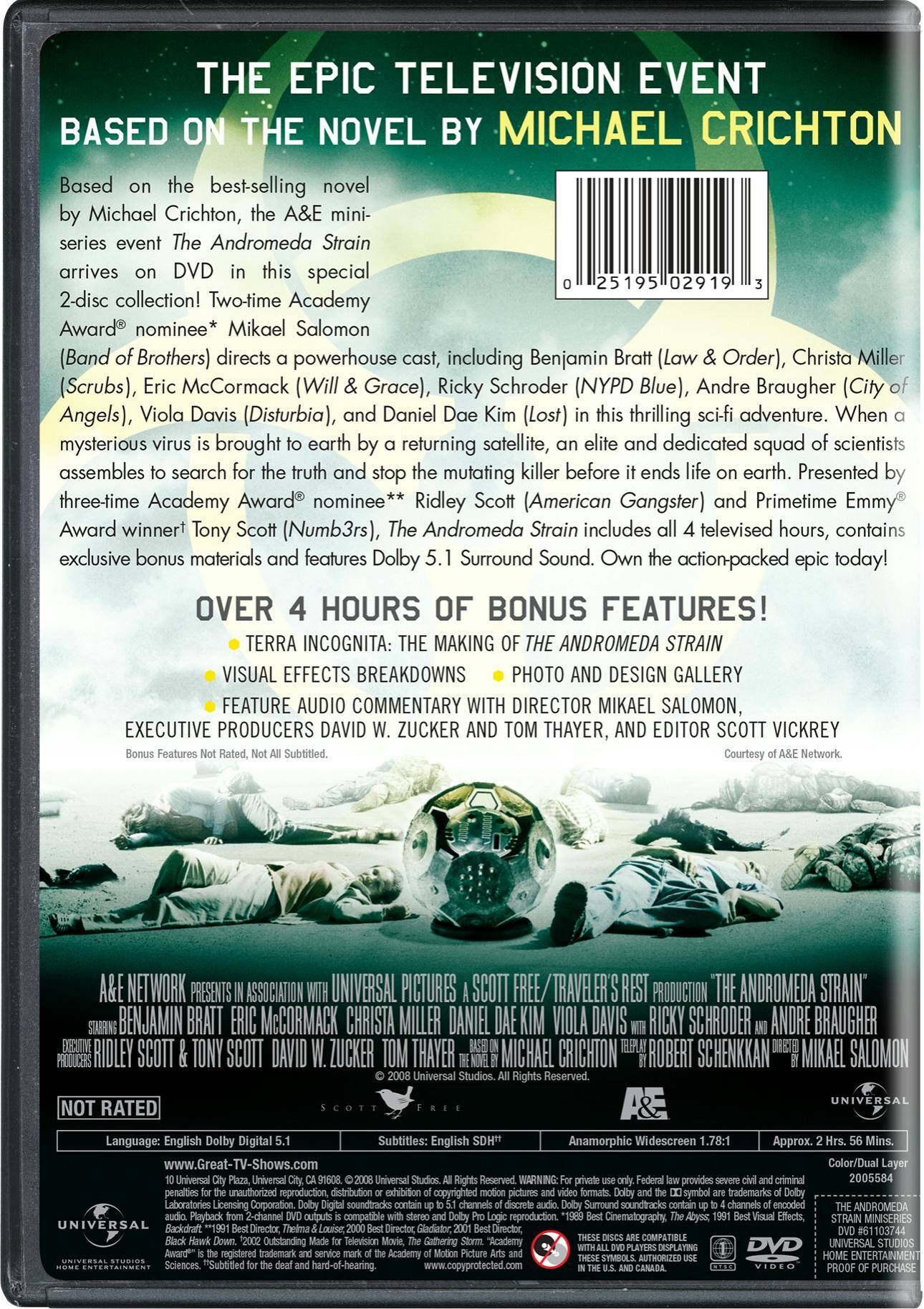 Angle. The Andromeda Strain: Season 1 [DVD].