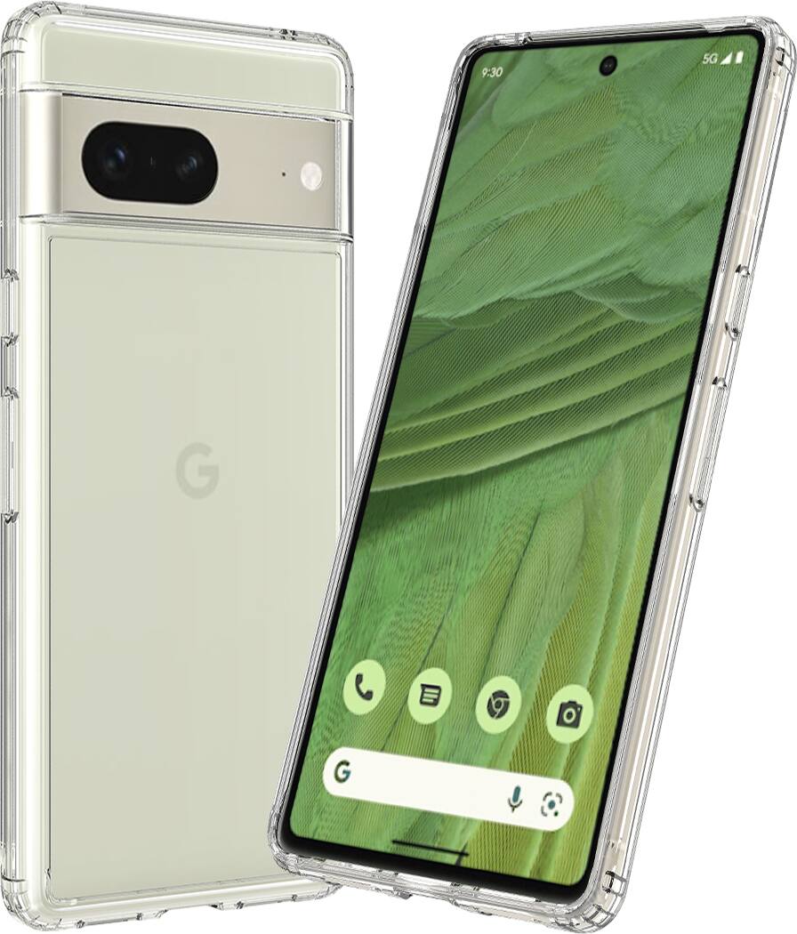 Alt View 12. SaharaCase - Hybrid-Flex Hard Shell Case for Google Pixel 7 - Clear.