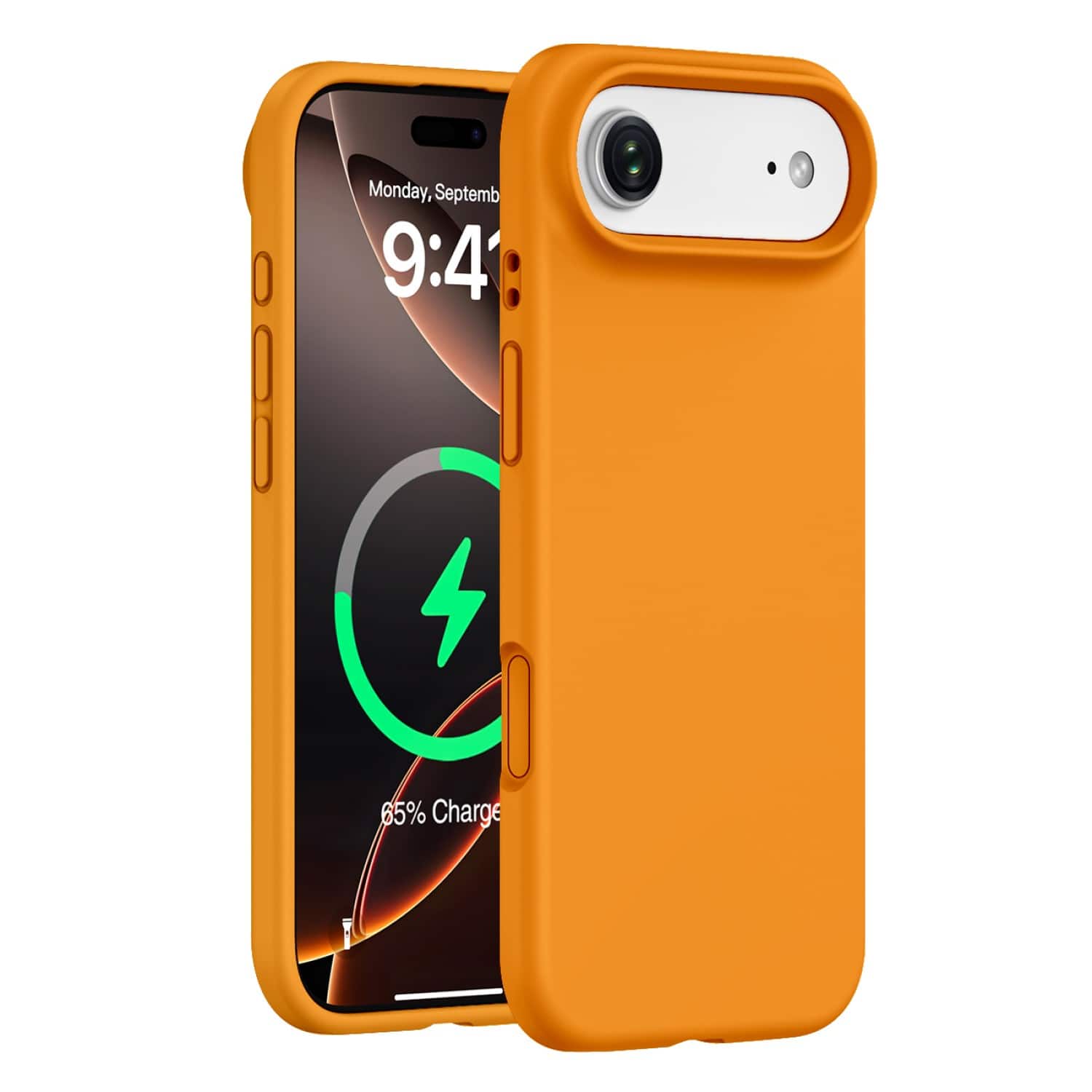 SaharaCase - Apple iPhone Air Silicone Case | Compatible with Magsafe | Smooth Finish | Venture Series - Blazing Orange