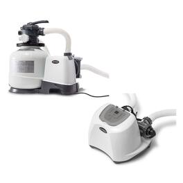 Intex - 2800 GPH Pool Sand Filter Pump w/Krystal Clear Saltwater System