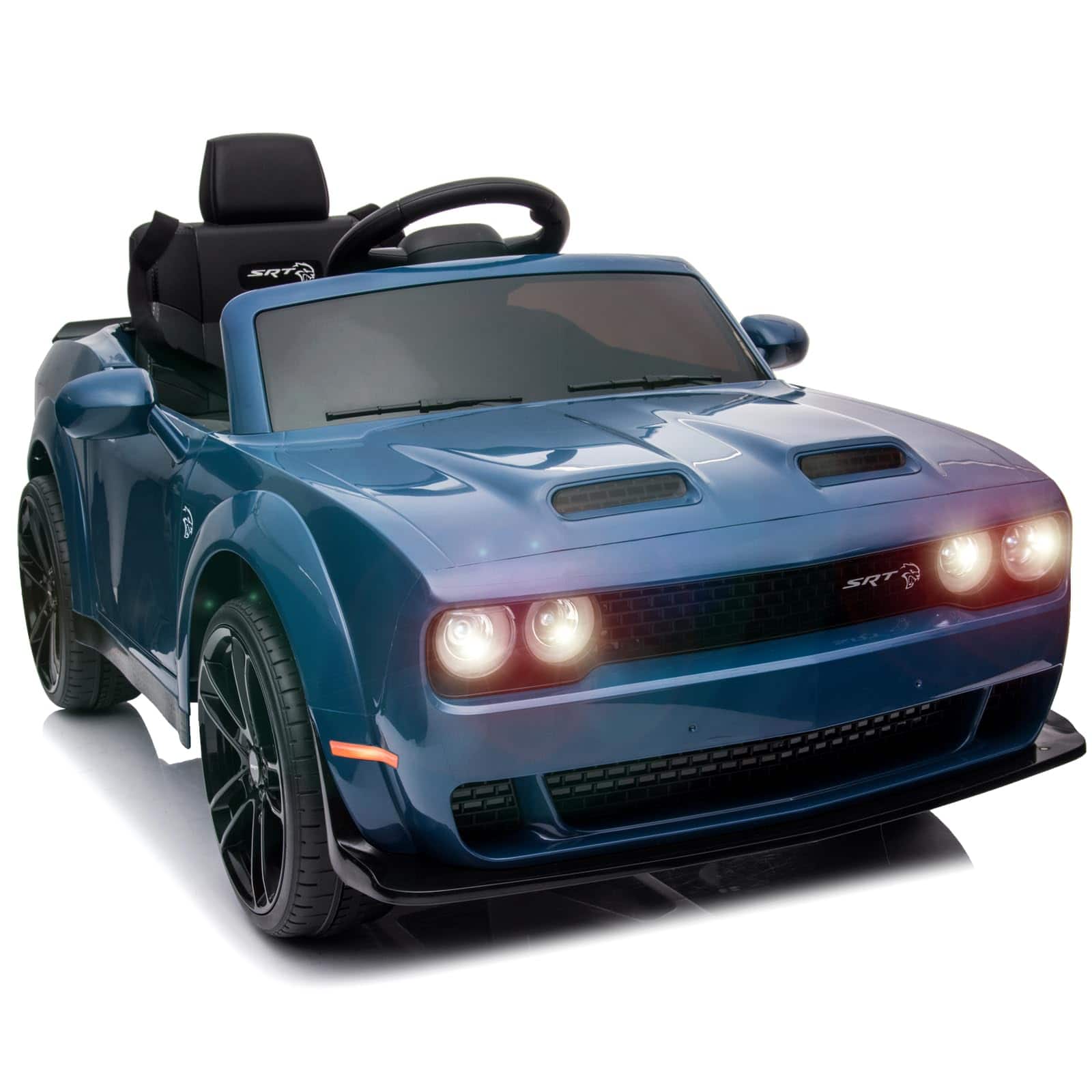 Qeetex - 12V Ride On Car Battery Powered Electric Vehicles with Remote Control - Blue