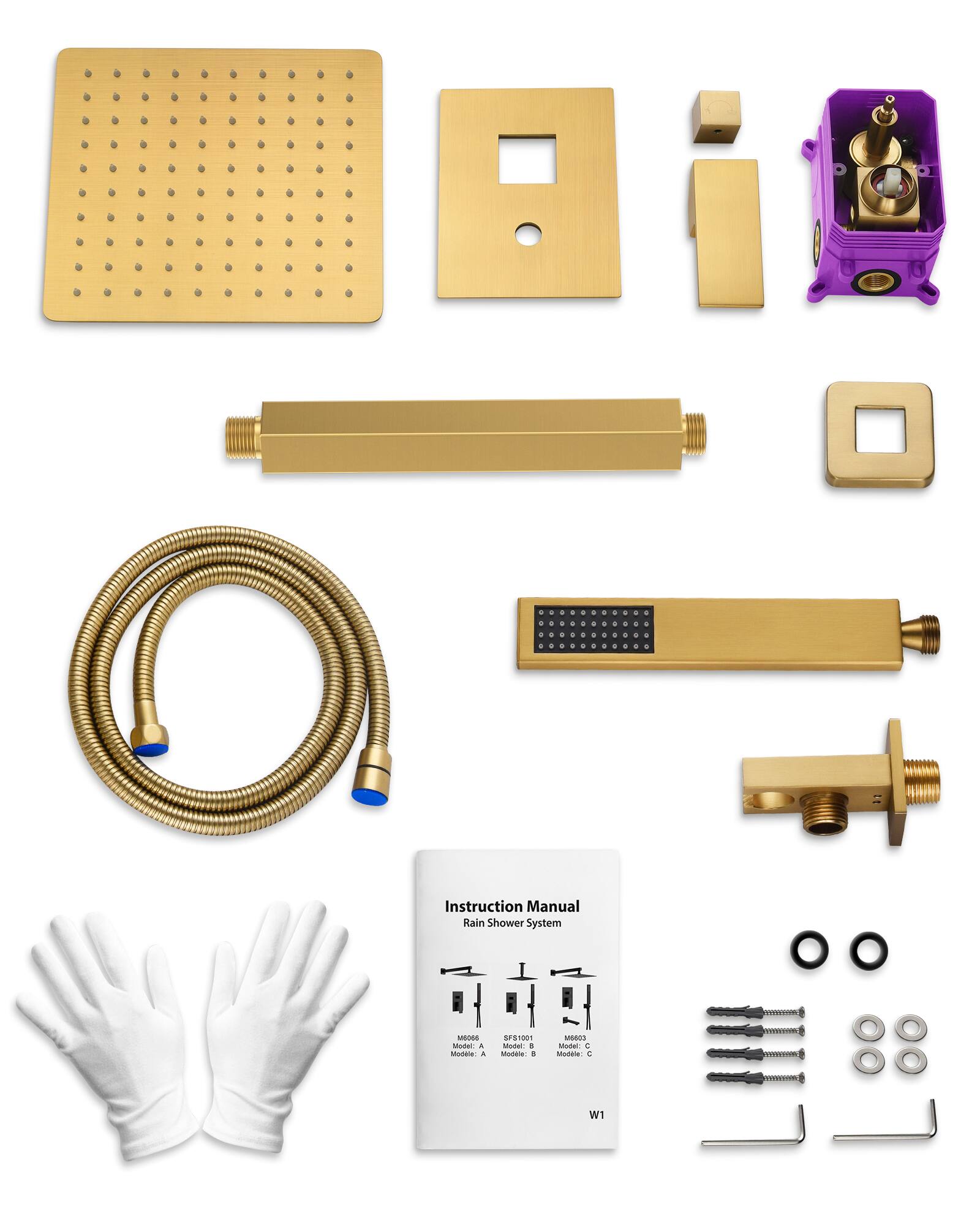 Instruction Manual  
Rain Shower System  

Model: A  
SN Model: 45008  
Module: A  
SF5001  
Module: B  
M8003  
Module: C  

W1