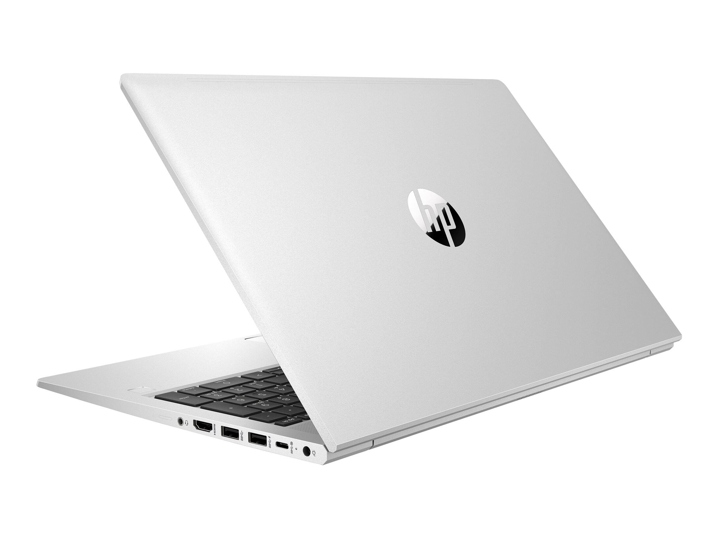 Alt View 4. HP - ProBook 455 G9 15.6" FHD IPS AMD Ryzen 5 5625U 2.3 GHz up to 4.3 GHz 8GB DDR4 256GB SSD Windows 11 Pro Laptop - Silver.