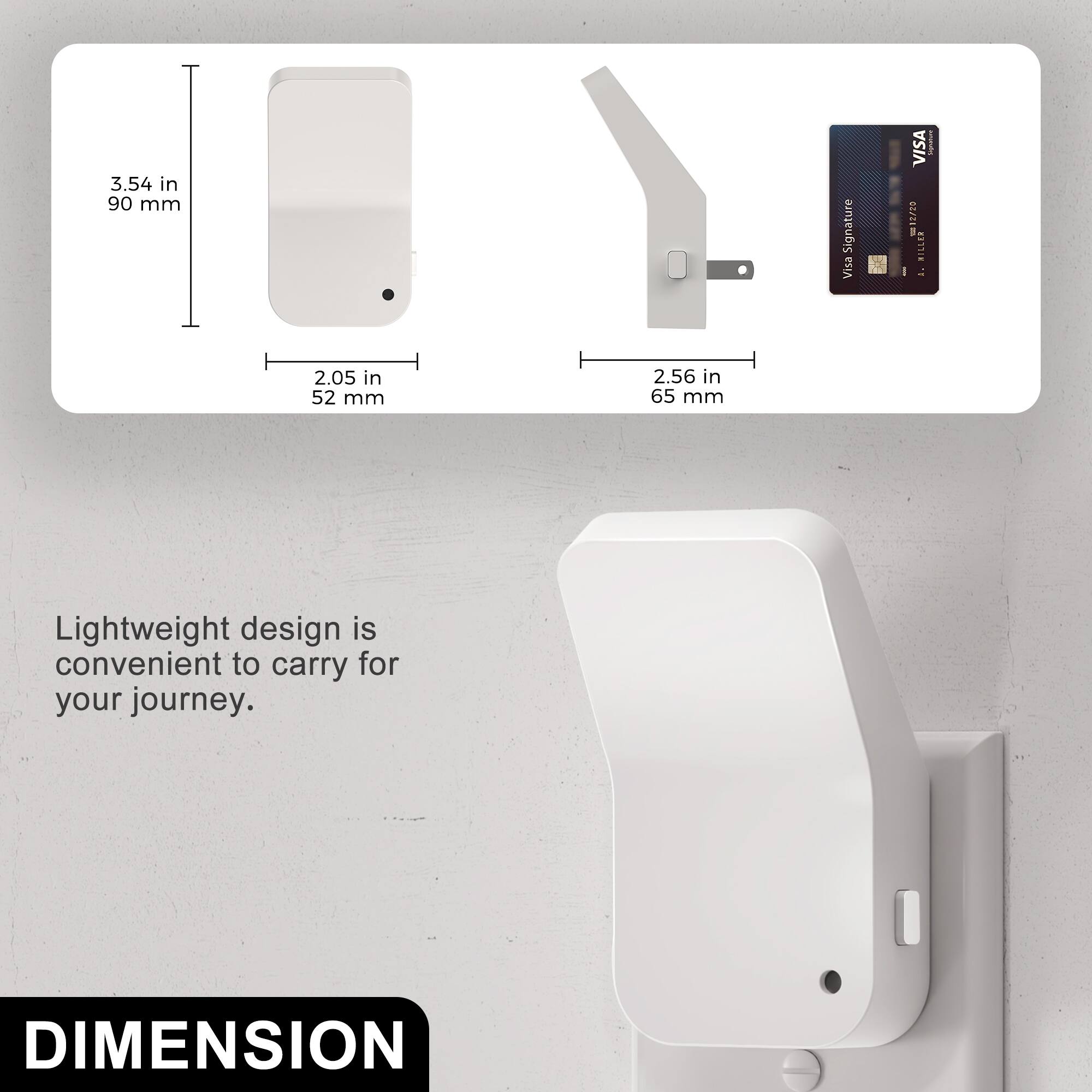 Jandcase 2 Pack 1W Plug in Night Light, 3000K Warm Glow,3 Step Dimming ...