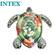 Alt View 3. Intex - Realistic SeaTurtle 75 x 67" Inflatable Water Float, Kids Ages 3+.