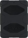 Front. Griffin - Black/Black Survivor All-Terrain Case + Stand for iPad Air - black.