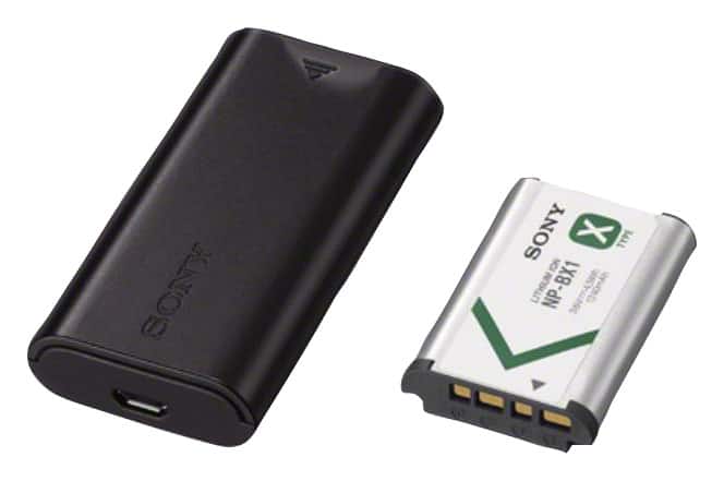 Sony - Cyber-shot ACCTRDCX Travel DC Charger Kit - Black - Front_Zoom