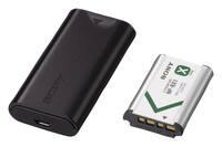 Sony - Cyber-shot ACCTRDCX Travel DC Charger Kit - Black - Front_Zoom