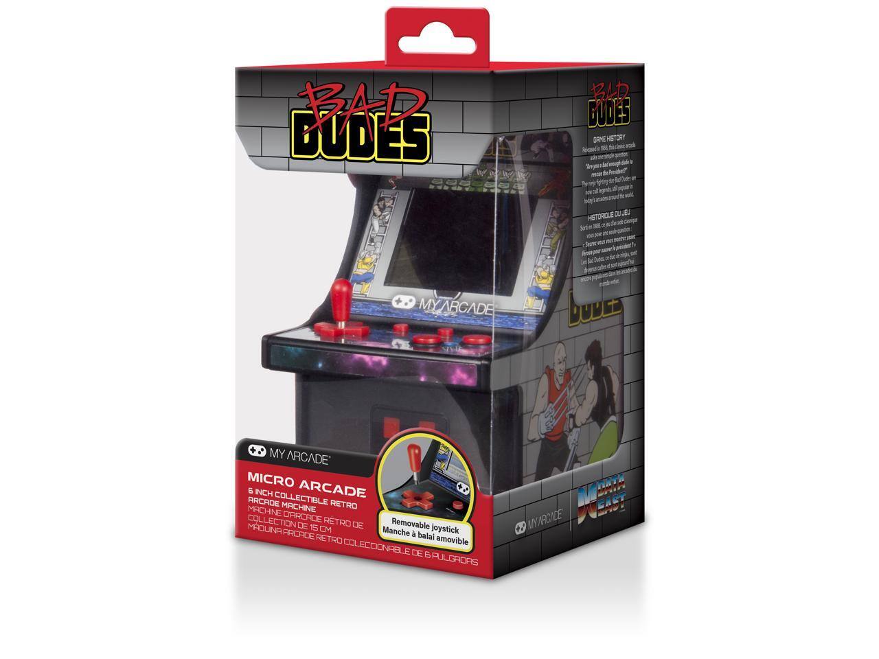 BAD DUDES BLD BODES DAME - STORY Seeed - F b s + fe off popdere bde LOFCT J La. - S a Sort - MYARCADE MY Sat a is DUVED MY ARCADE MICRO & INCH COLLECTIBLE ARCADE ARCROE RETRO MRCHINE MACHINE COLLECTION DRRCAOE RETRO MAQUNA DE 15 CM DE Removable joystick AROROE Manche balai RETRO amovible COLECCIONABLE DE PULGRORS MY MYRCICE CAV Er