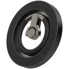 Dteck - Double Sided Mag Safe Magnetic Ring Stand for Apple iPhone 17 Pro Max Metal Foldable Phone Holder 360° Rotation Stand - Black