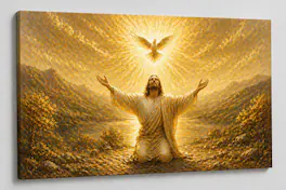 FC Design Large Golden Color Holy Spirit Canvas 24x36" Ready to Hang ...