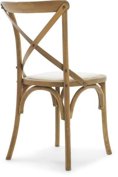 Alt View 1. Finch - Finch Elmhurst Cross Back Dining Chair, Set of 2, Cream - Cream.
