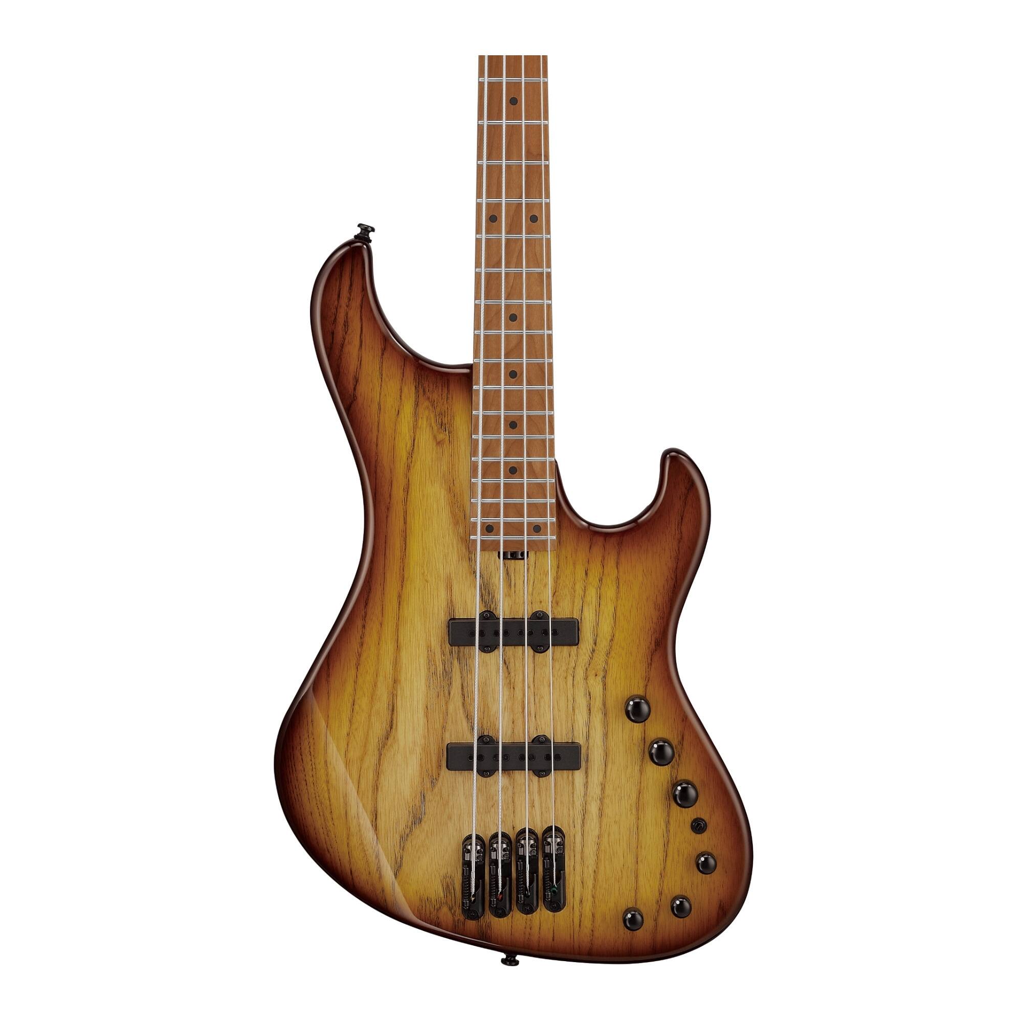 Back. Ibanez - Ibanez MDM1300NAB MDM 4str Electric Bass w/Bag - Natural Stained Amber Burst.