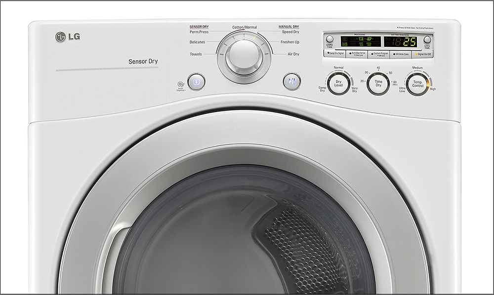 LG 7.3 Cu. Ft. 7-Cycle Ultralarge-Capacity Electric Dryer White ...