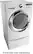 Angle. LG - SteamDryer 7.3 Cu. Ft. 9-Cycle Ultralarge-Capacity Steam Electric Dryer - White.