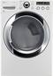 LG - SteamDryer 7.3 Cu. Ft. 9-Cycle Ultralarge-Capacity Steam Electric Dryer - White-Front_Standard