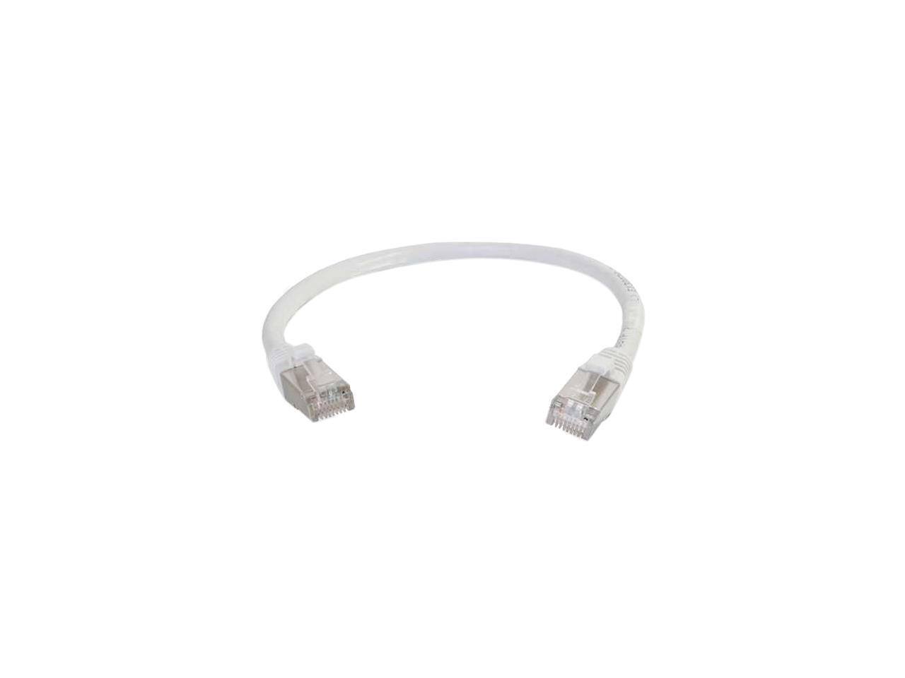 Alt View 1. Cables to Go - C2G 00921 Cat6 Cable - Snagless Shielded Ethernet Network Patch Cable, White (8 Feet, 2.43 Meters).