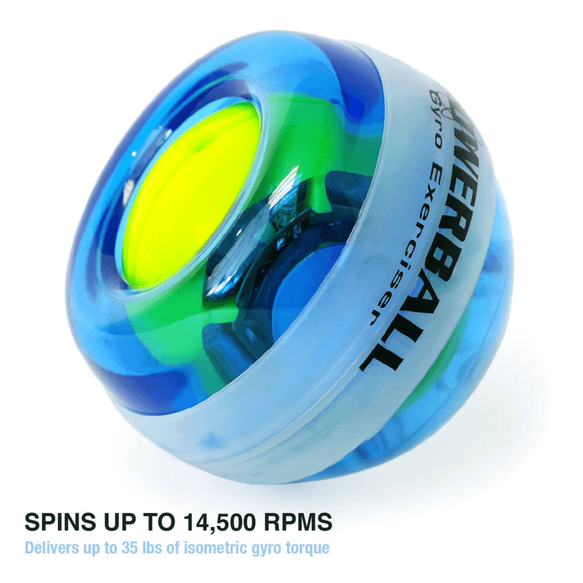 Gyro Exerciser  
SPINS UP TO 14,500 RPMS  
Delivers up to 35 lbs of isometric gyro torque