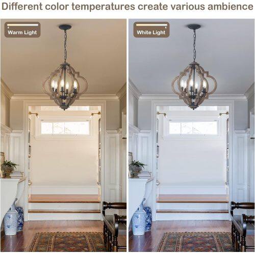Different color temperatures create various ambience  
Warm Light  
White Light