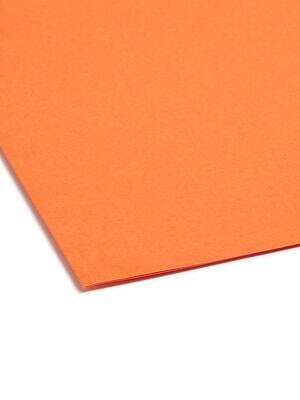 Alt View 3. Smead - Reinforced Classification Folders, 1/3-Cut Tab, Letter Size, Orange, 50/Box  - Orange.
