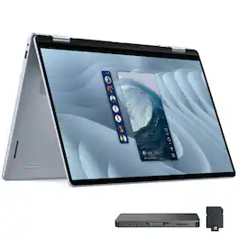 Dell - Plus 16" FHD+ 2-in-1 Touchscreen Laptop,Ultra 7 256V,16GB RAM,1TB SSD+1TB Dock Set,Arc Graphics,Win 11 - Blue