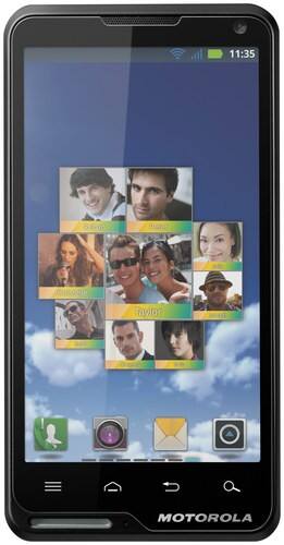 Front Standard. Motorola - MOTO XT615 Cell Phone (Unlocked) - Black.