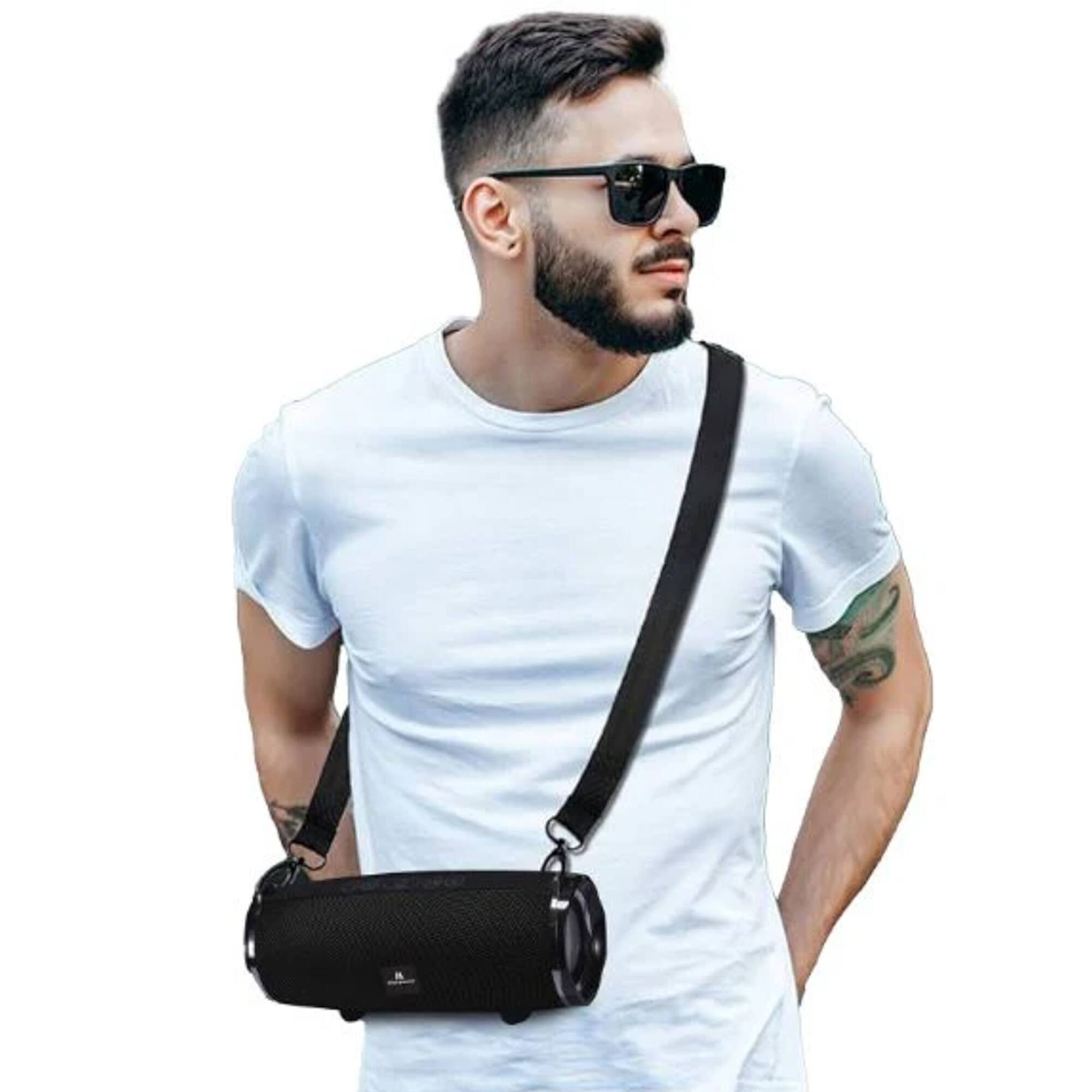 Alt View 10. Max Power - Max Power MPD189 Cyclone Rechargeable Bluetooth Speaker with Carry Strap, Blue.