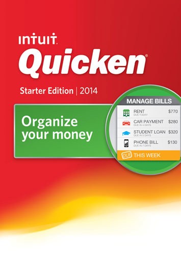  Quicken 2014 Starter Edition: Organize your Money - Windows